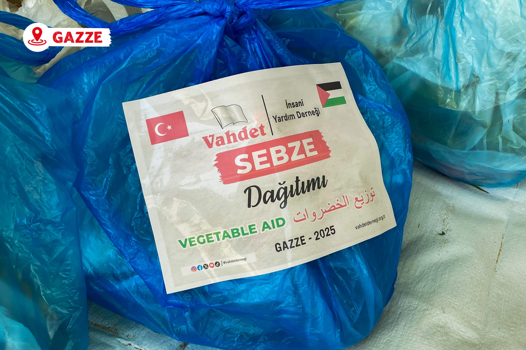 Sebze Dağıtımı - Gazze 2025